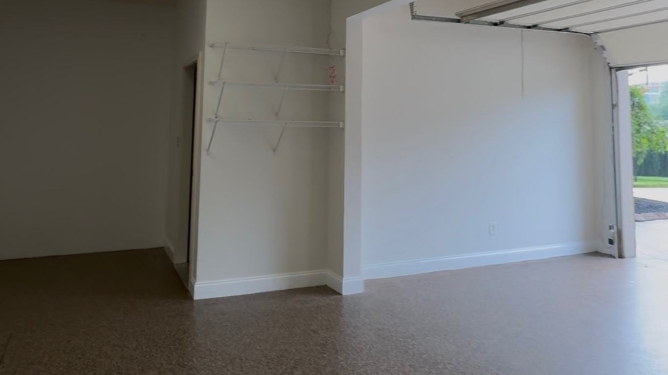 A garage with no clutter.