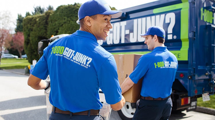 1-800-GOT-JUNK? Truck team taking away old phones and electronics