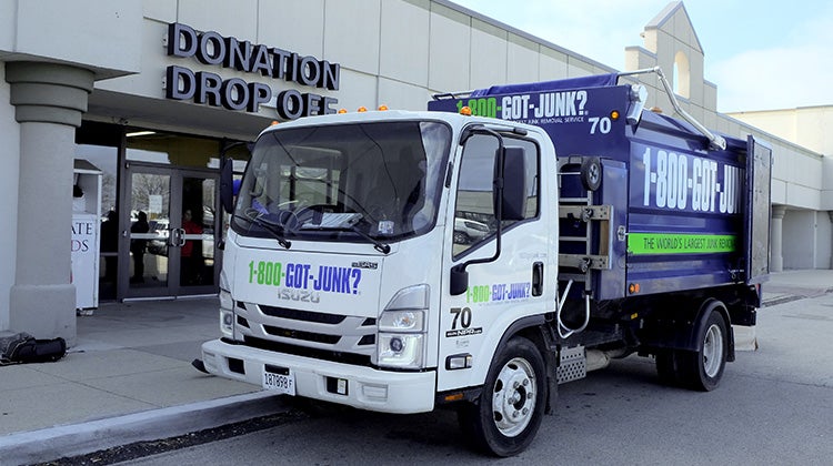 1-800-GOT-JUNK? dropping junk off at a donation drop off center