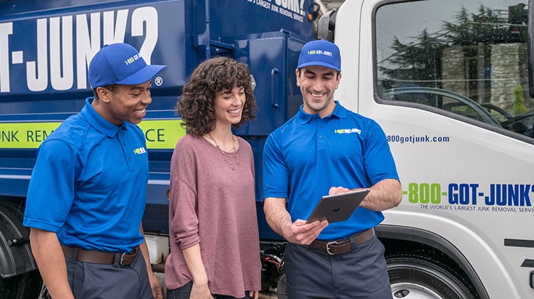 1-800-GOT-JUNK? helping provide peace of mind to customer